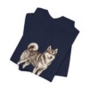 Pomsky Mom Shirt, Vintage Dog Sketch Tee, Dog Mom Gift