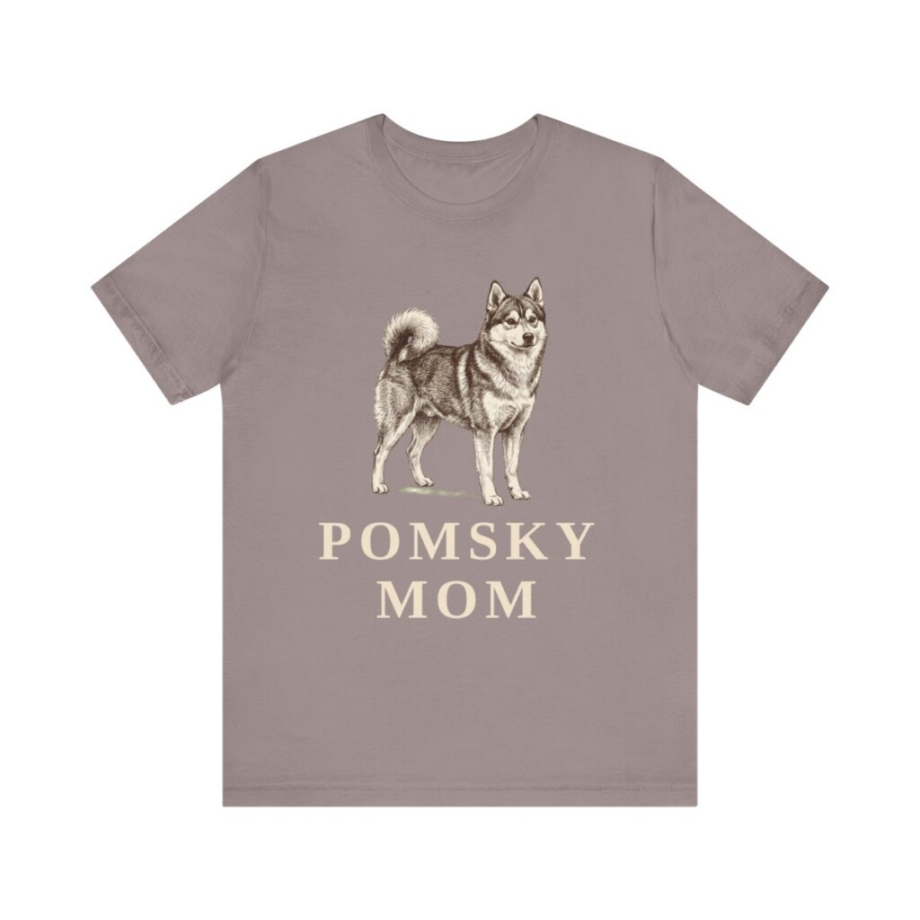 Pomsky Mom Shirt, Vintage Dog Sketch Tee, Dog Mom Gift