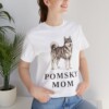 Pomsky Mom Shirt, Vintage Dog Sketch Tee, Dog Mom Gift