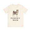 Pomsky Mom Shirt, Vintage Dog Sketch Tee, Dog Mom Gift