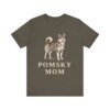 Pomsky Mom Shirt, Vintage Dog Sketch Tee, Dog Mom Gift