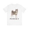 Pomsky Lover Shirt, Vintage Dog Sketch Tee, Dog Lover Gift