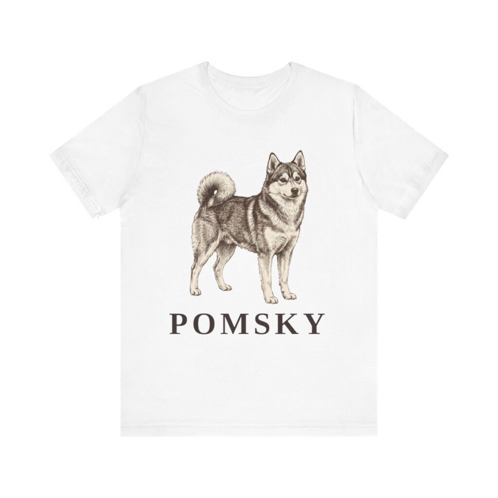 Pomsky Lover Shirt, Vintage Dog Sketch Tee, Dog Lover Gift