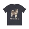 Pomsky Lover Shirt, Vintage Dog Sketch Tee, Dog Lover Gift