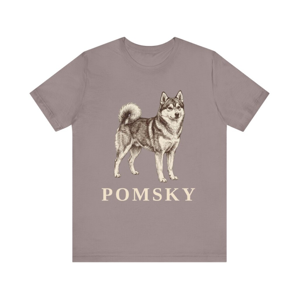 Pomsky Lover Shirt, Vintage Dog Sketch Tee, Dog Lover Gift