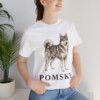 Pomsky Lover Shirt, Vintage Dog Sketch Tee, Dog Lover Gift