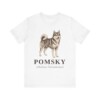 Pomsky Latin Shirt, Vintage Dog Sketch Tee, Dog Latin Gift