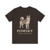 Pomsky Latin Shirt, Vintage Dog Sketch Tee, Dog Latin Gift