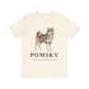Pomsky Latin Shirt, Vintage Dog Sketch Tee, Dog Latin Gift