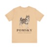Pomsky Latin Shirt, Vintage Dog Sketch Tee, Dog Latin Gift