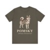 Pomsky Latin Shirt, Vintage Dog Sketch Tee, Dog Latin Gift
