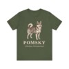 Pomsky Latin Shirt, Vintage Dog Sketch Tee, Dog Latin Gift