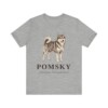 Pomsky Latin Shirt, Vintage Dog Sketch Tee, Dog Latin Gift