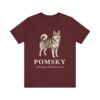 Pomsky Latin Shirt, Vintage Dog Sketch Tee, Dog Latin Gift