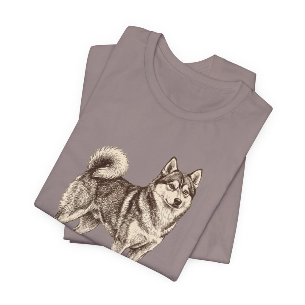 Pomsky Latin Shirt, Vintage Dog Sketch Tee, Dog Latin Gift