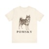Pomsky Lover Shirt, Vintage Dog Sketch Tee, Dog Lover Gift