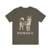 Pomsky Lover Shirt, Vintage Dog Sketch Tee, Dog Lover Gift