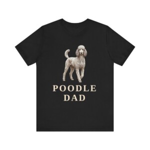 Poodle Dad Shirt, Vintage Dog Sketch Tee, Dog Dad Gift