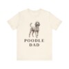 Poodle Dad Shirt, Vintage Dog Sketch Tee, Dog Dad Gift