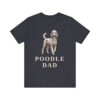 Poodle Dad Shirt, Vintage Dog Sketch Tee, Dog Dad Gift
