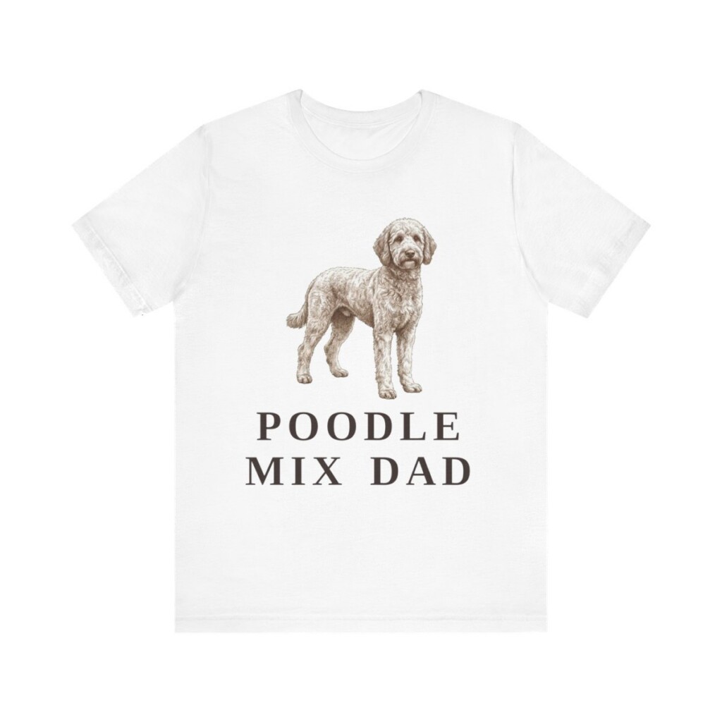 Poodle Mix Dad Shirt, Vintage Dog Sketch Tee, Dog Dad Gift Poodle Mix Dad Shirt, Vintage Dog Sketch Tee, Dog Dad Gift