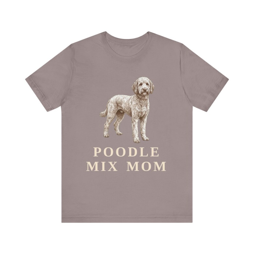 Poodle Mix Mom Shirt, Vintage Dog Sketch Tee, Dog Mom Gift