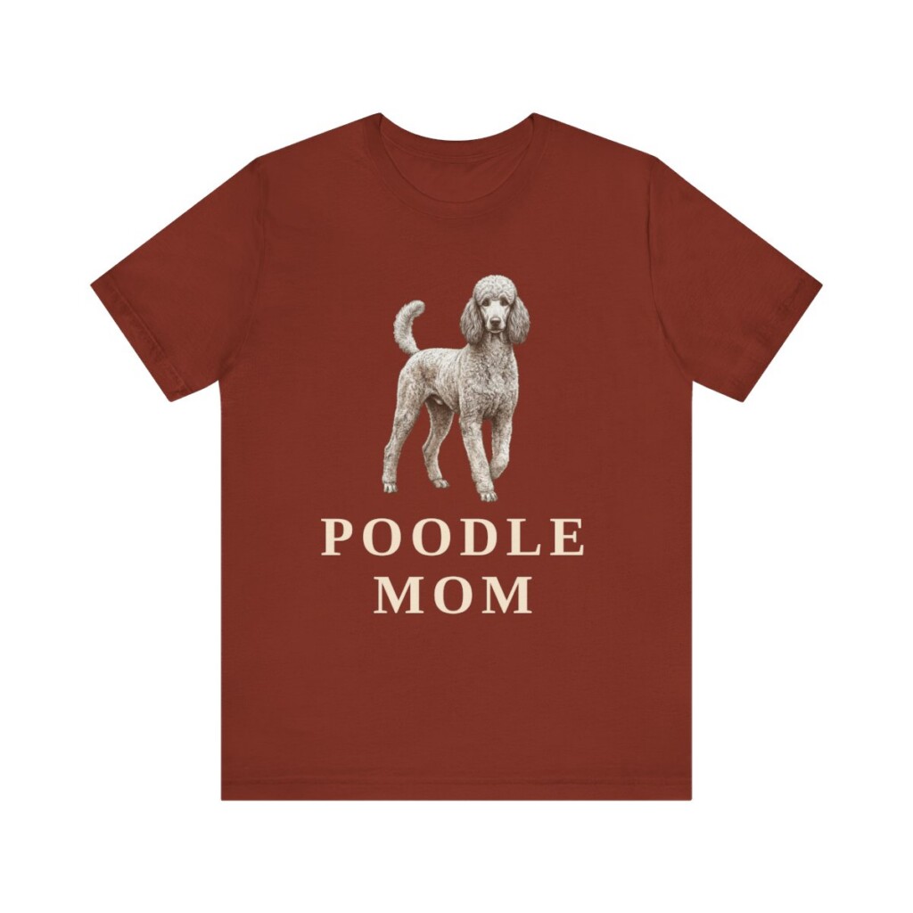 Poodle Mom Shirt, Vintage Dog Sketch Tee, Dog Mom Gift Poodle Mom Shirt, Vintage Dog Sketch Tee, Dog Mom Gift