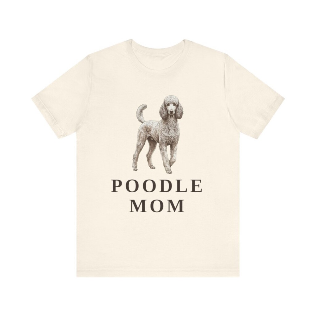 Poodle Mom Shirt, Vintage Dog Sketch Tee, Dog Mom Gift Poodle Mom Shirt, Vintage Dog Sketch Tee, Dog Mom Gift