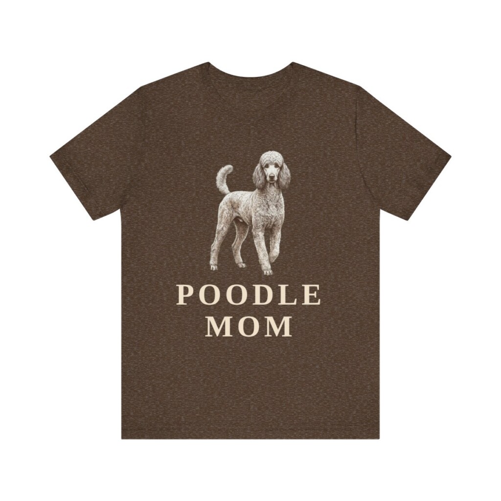 Poodle Mom Shirt, Vintage Dog Sketch Tee, Dog Mom Gift Poodle Mom Shirt, Vintage Dog Sketch Tee, Dog Mom Gift
