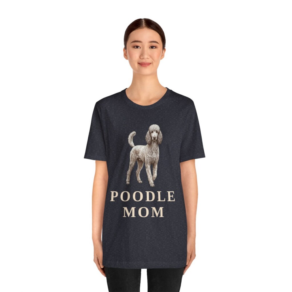 Poodle Mom Shirt, Vintage Dog Sketch Tee, Dog Mom Gift Poodle Mom Shirt, Vintage Dog Sketch Tee, Dog Mom Gift