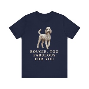 Poodle Humor Shirt, Vintage Dog Sketch Tee, Dog Humor Gift