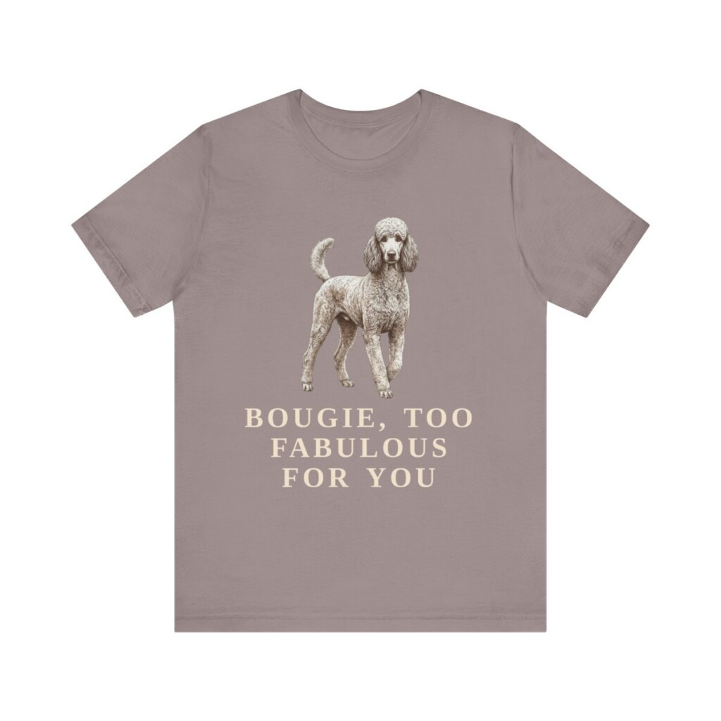 Poodle Humor Shirt, Vintage Dog Sketch Tee, Dog Humor Gift