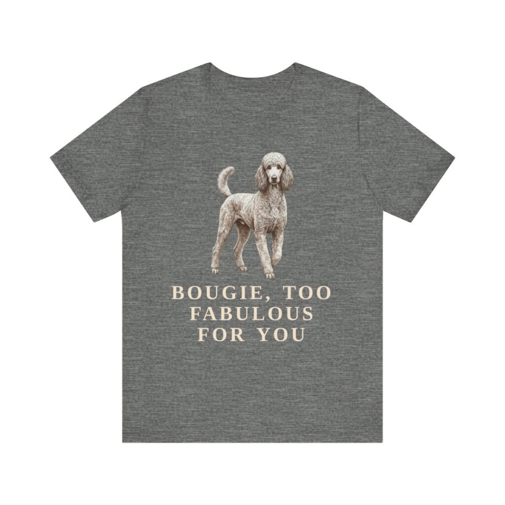 Poodle Humor Shirt, Vintage Dog Sketch Tee, Dog Humor Gift