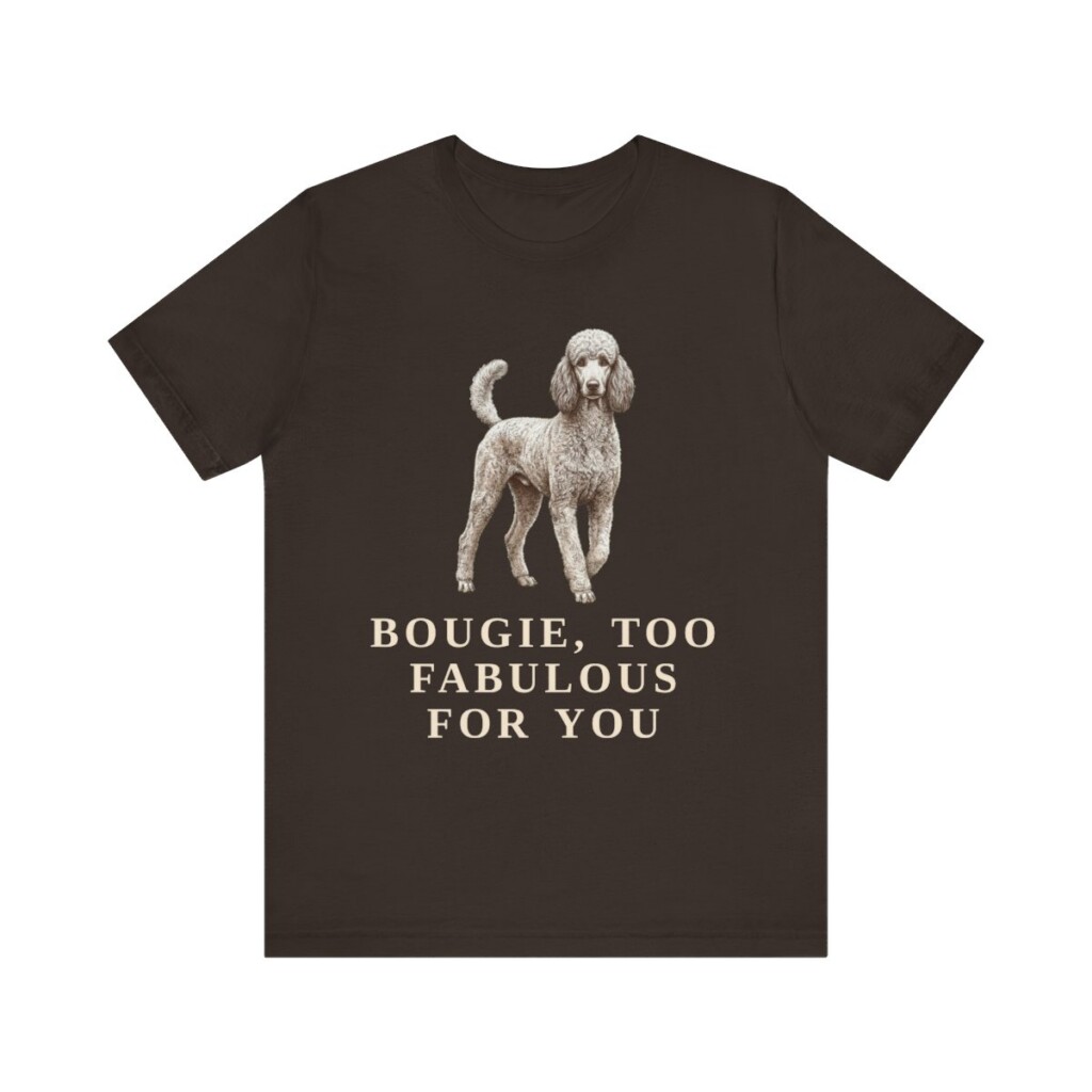 Poodle Humor Shirt, Vintage Dog Sketch Tee, Dog Humor Gift