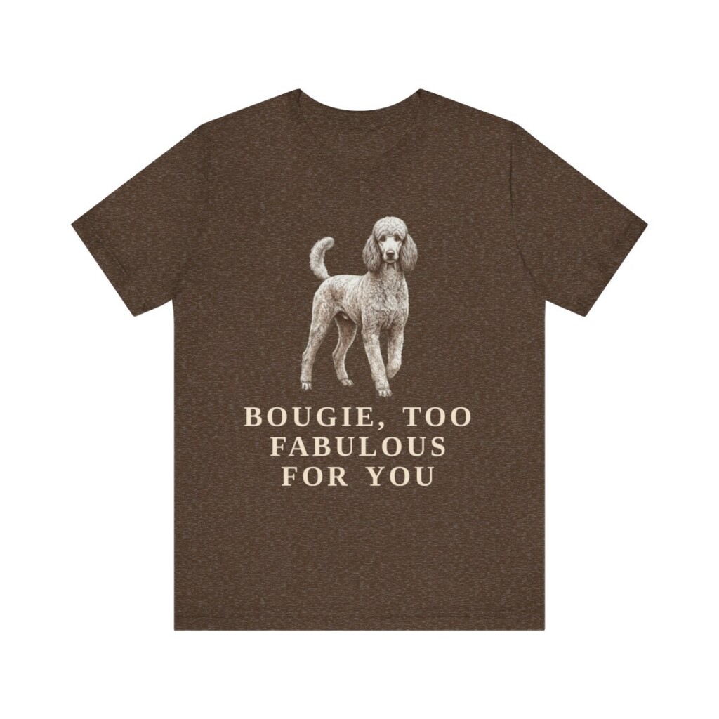 Poodle Humor Shirt, Vintage Dog Sketch Tee, Dog Humor Gift
