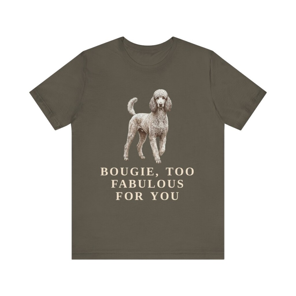 Poodle Humor Shirt, Vintage Dog Sketch Tee, Dog Humor Gift