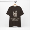 Poodle Humor Shirt, Vintage Dog Sketch Tee, Dog Humor Gift