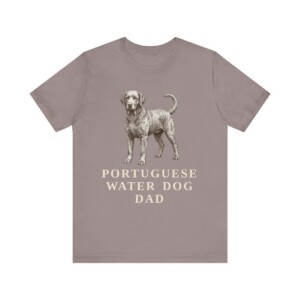 Portuguese Water Dog Dad Shirt, Vintage Dog Sketch Tee, Dog Dad Gift