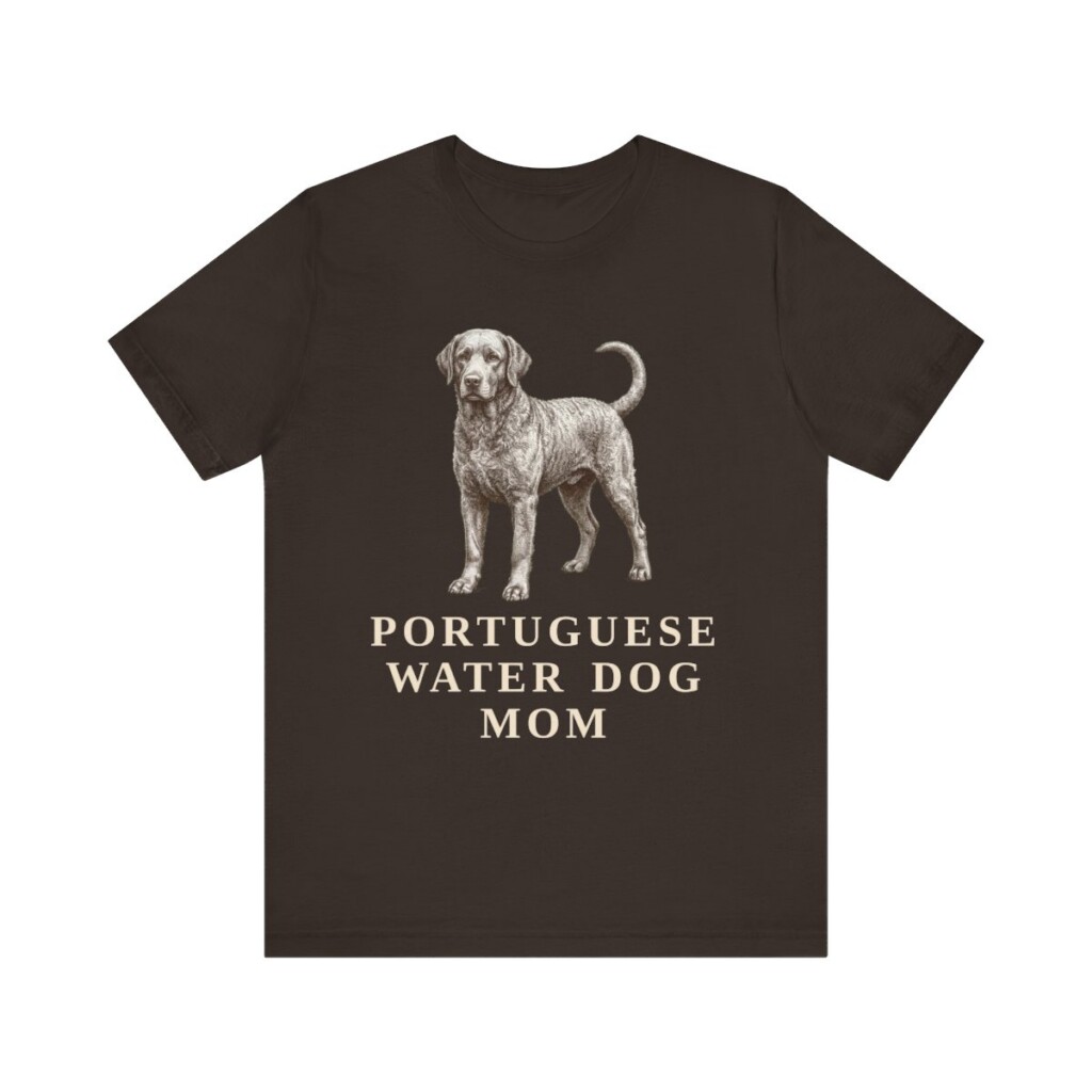 Portuguese Water Dog Mom Shirt, Vintage Dog Sketch Tee, Dog Mom Gift