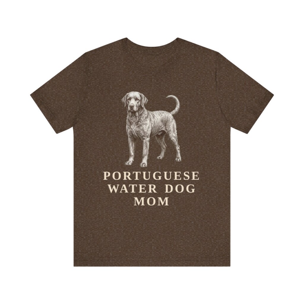 Portuguese Water Dog Mom Shirt, Vintage Dog Sketch Tee, Dog Mom Gift