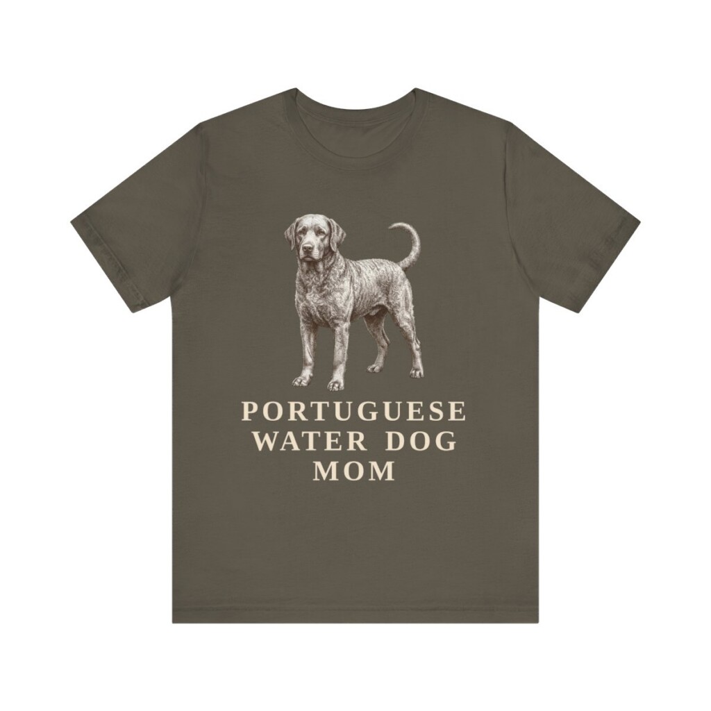 Portuguese Water Dog Mom Shirt, Vintage Dog Sketch Tee, Dog Mom Gift