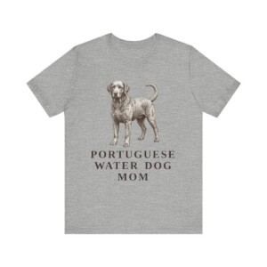 Portuguese Water Dog Mom Shirt, Vintage Dog Sketch Tee, Dog Mom Gift