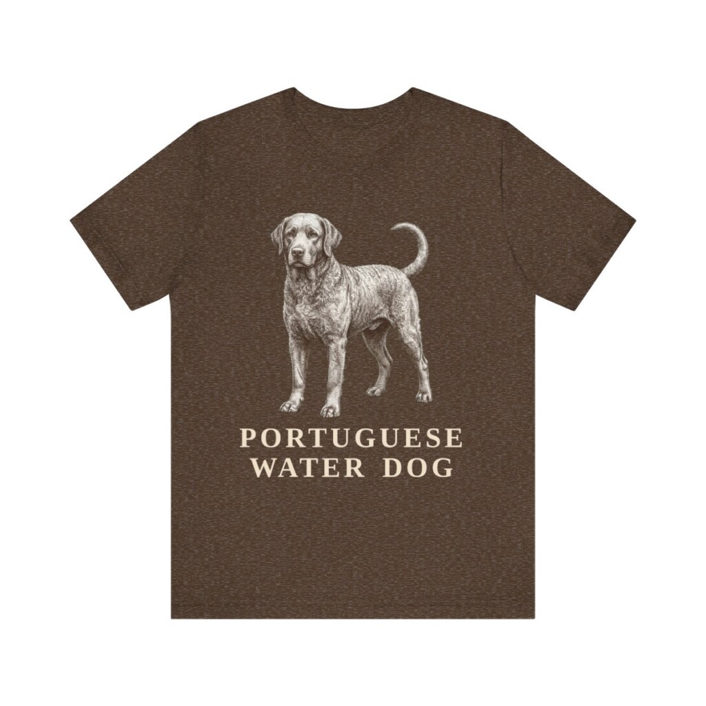 Portuguese Water Dog Lover Shirt, Vintage Dog Sketch Tee, Dog Lover Gift