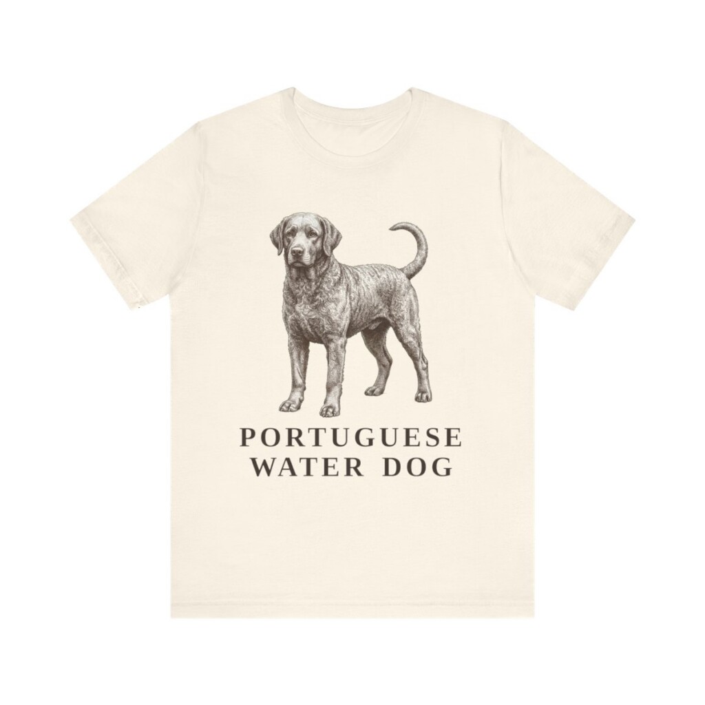 Portuguese Water Dog Lover Shirt, Vintage Dog Sketch Tee, Dog Lover Gift