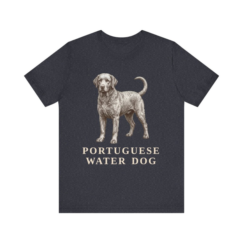 Portuguese Water Dog Lover Shirt, Vintage Dog Sketch Tee, Dog Lover Gift