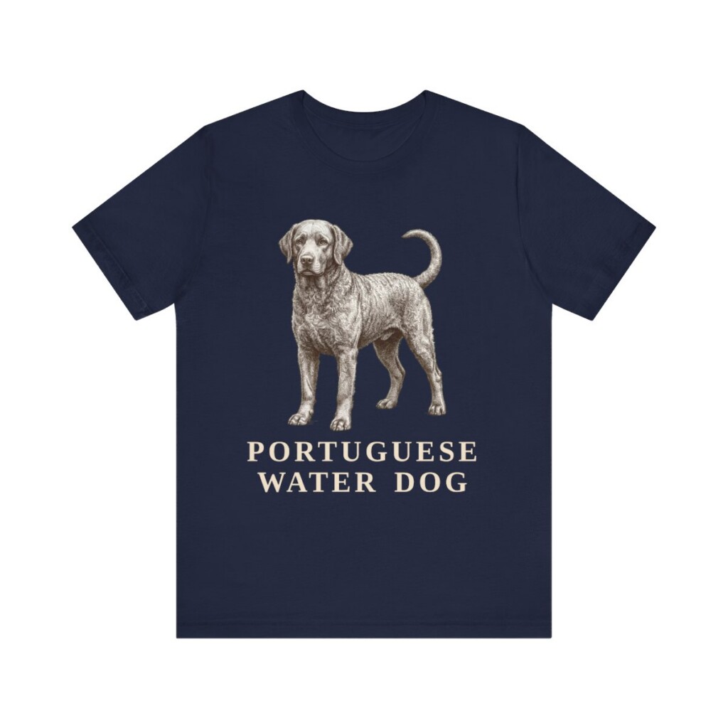 Portuguese Water Dog Lover Shirt, Vintage Dog Sketch Tee, Dog Lover Gift