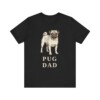 Pug Dad Shirt, Vintage Dog Sketch Tee, Dog Dad Gift