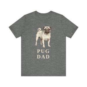 Pug Dad Shirt, Vintage Dog Sketch Tee, Dog Dad Gift