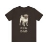 Pug Dad Shirt, Vintage Dog Sketch Tee, Dog Dad Gift