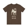 Pug Dad Shirt, Vintage Dog Sketch Tee, Dog Dad Gift